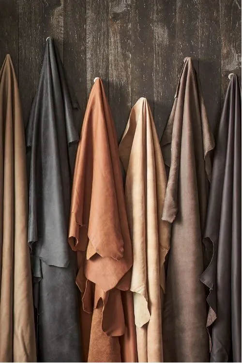 Six varieties of premium leather